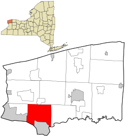 Location in Niagara County and the state of New York.