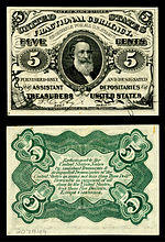 Five-cent third-issue fractional note