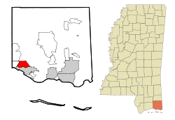Location of Gulf Hills, Mississippi