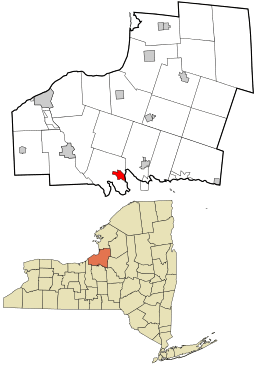 Location in Oswego County and the state of New York.