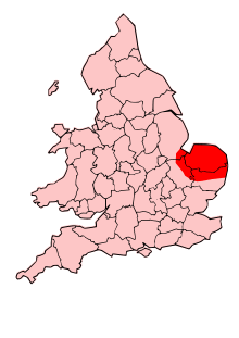 Approximate extent of the Iceni Territory