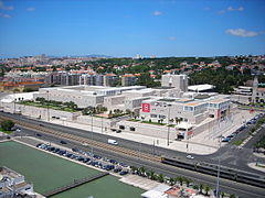 View from Padrão dos Descobrimentos - Centro Cultural de Belém (2) - Jul 2008.jpg