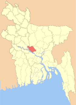 Location of Manikganj District in Bangladesh
