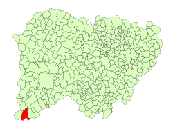 Location in Salamanca
