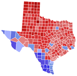 Texas Senate Election Results by County, 2008.svg