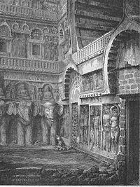 "Bas-relief on the left, under the gateway at Karli".jpg