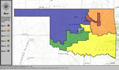 United States Congressional Districts in Oklahoma, 1973 – 1982.tif
