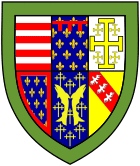 Queens' College (Cambridge) shield.svg