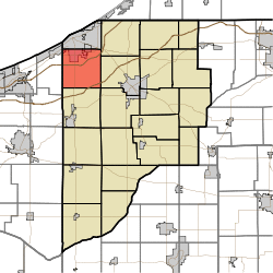 Map highlighting Coolspring Township, LaPorte County, Indiana.svg