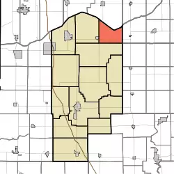 Location in Jasper County