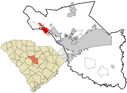 Location in Richland County and the state of South Carolina.