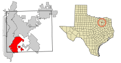 Location of Heath in Rockwall County, Texas