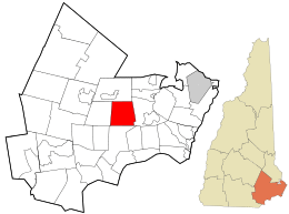 Location in Rockingham County and the state of New Hampshire.