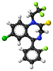 Quazepam ball-and-stick model.png