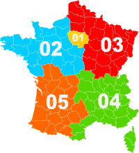 Carte indicatifs téléphoniques français.svg