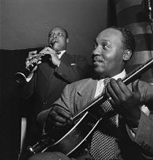 Al Casey and Eddie Barefield, Cafe Society, New York City, c. 1947 Photograph by William P. Gottlieb
