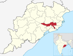 Location in Odisha, India