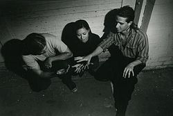 Vampire Rodents circa 1993, from left to right: Victor Wulf; Andrea Akastia; Daniel Vahnke