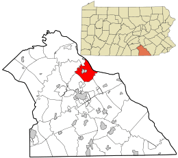 Location in York County and the state of Pennsylvania.