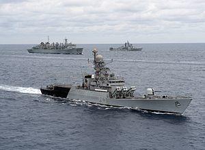 INS Kulish (P63) is underway with U.S. and Indian navy ships during Exercise Malabar 2012.jpg