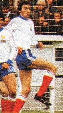 1978 FIFA World Cup - Italy v France - Maxime Bossis.jpg