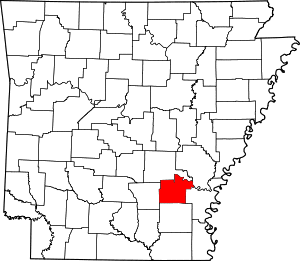 Map of Arkansas highlighting Lincoln County