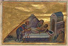 Abdias (Abidas or Obadiah) of Persia (Menologion of Basil II).jpg