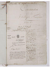Constitution du 22 frimaire an VIII (13 décembre 1799). Page 3 - Archives Nationales - AE-I-29-4.jpg