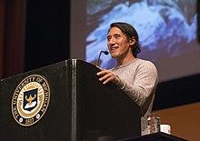 Jimmy Chin speaking at University of Michigan