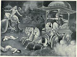 Arjuna kills Bhagaddatta.jpg