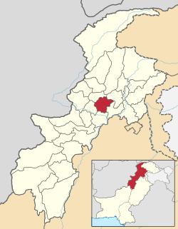 Location in the province of Khyber Pakhtunkhwa