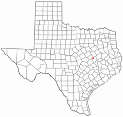 Location of Bremond within Texas