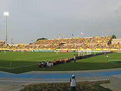 Tribuna oriental del estadio Jaime Morón.jpg