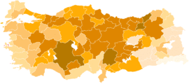 Turkish general election AKP votes by province.png