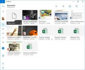 OneDrive client app, as appears on PC, Xbox One and HoloLens