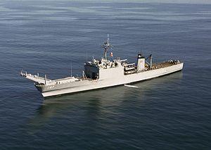 USS Tuscaloosa (LST-1187) at anchor off San Diego in 1976.JPEG