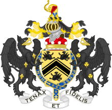 Coat of Arms of Peter Carington, 6th Baron Carrington.svg