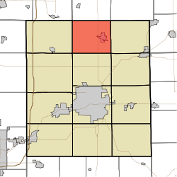 Location of Union Township in Delaware County