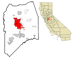 Location in San Joaquin County and the State of California