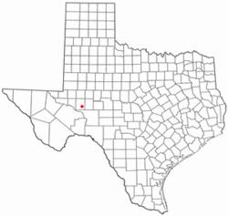 Location of Rankin, Texas