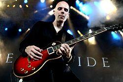 Howerdel performing as Ashes Divide in 2008.