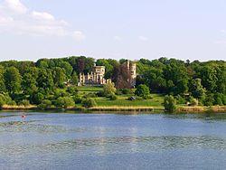 Babelsberg Palace on the Havel river