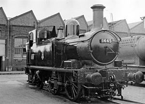 Swindon Works a '1400' class 0-4-2T freshly repaired geograph-2578883-by-Ben-Brooksbank.jpg
