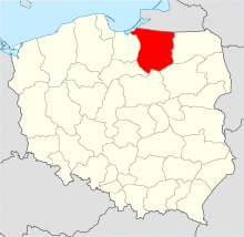 Roman Catholic Archdiocese of Warmia location map.svg