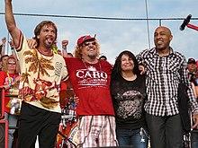 Sammy Hagar and the Waboritas at the Moondance Jam on July 10, 2008