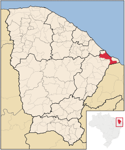 Location of Aracati