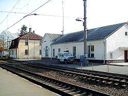Railway station in Olaine