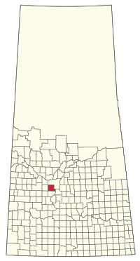 Location of the RM of Vanscoy No. 345 in Saskatchewan