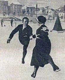 Alfred Berger et Helene Engelmann, champions olympiques de patinage en 1924 à Chamonix.jpg