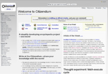 A screenshot of the wiki